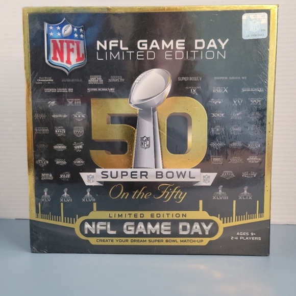 NIB NFL Game Day 50TH Super Bowl Board Game Limited Edition